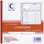CARNET AUTOCOPIANT DE BONS DE LIVRAISONS (DUPLI) - FORMAT 14 X 21 CM (PRIX À L'UNITÉ)