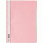 LOT DE 50 - CHEMISE DE PRÉSENTATION À LAMELLES DURABLE 22,8 X 31 CM ROSE