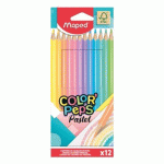 LOT DE 6 - CRAYON DE COULEUR COLOR