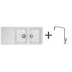 PACK EVIER 1 CUVE 1/2 MÉTÉOR FRADURA MTD621 + MITIGEUR À BEC GALILÉO FRANKÉ