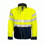 PROJOB 6401 BLOUSON POLYCOTON - EN ISO 20471 CLASSE 3 JAUNE/MARINE - TAILLE L