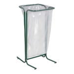 SUPPORT SAC POUBELLE SUR PIEDS ROSSIGNOL TUBAG VERT SANS COUVERCLE 110 L