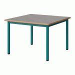TABLE MALIBU 80X80CM T2 4P STRA ALAISÉ BÉTON F186/BLEU 5018
