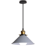 LUSTRE SUSPENSION CRÉATIVE MINIMALISTE MODERNE CHAMBRE SALON LAMPE SUSPENSION E27 (GRIS) - GRIS