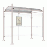 ABRI BUS PROVINCE 2.50 M 1 BARDAGE LAT. BOULE GRIS 7044 - PROCITY