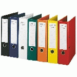 LOT DE 10 - CLASSEUR À LEVIER CARTONNÉ ESSELTE CHROMOS PLUS A4 - DOS 8 CM COULEURS ASSORTIES CLASSIQUES