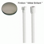 FLEXIBLE LAITON ECROU SIX PAN RETRO FF1/2 150 CM METAL - CRISTINA ONDYNA PD05280