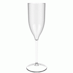 LOT DE 6 FLÛTES NAPOLI EN TRITAN 17 CL
