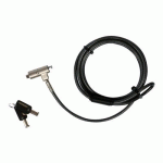 PORT DESIGNS 901215 CÂBLE ANTIVOL NOIR, ARGENT 1,55 M