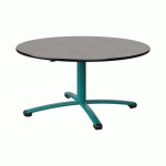 TABLE MALIBU Ø 120 T3 PC STRA BÉTON F186/NOIR BLEU 5018