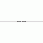 TUBE ÉLECTROMAGNÉTIQUE HORIZONTAL SÉRIE 2X550KG -RECOUPABLE -RÉVERSIBLE -12/24V -AVEC CONTACT INVERSEUR -24/48V IZYX