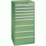 ARMOIRE VERT 717X725X1450 AVEC 10 TIR. 75KG _ 78.313.030 - LISTA