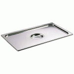 COUVERCLE INOX AVEC POIGNÉE GN 1/2 - POUR BAC GASTRONORME SANS ANSE
