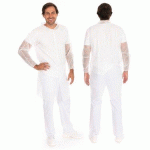 LOT DE 20 - BLOUSE VISITEUR ECO HYGOBASE, BLANC, XL