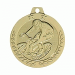 MÉDAILLE CYCLISME OR - 40MM