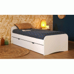 PACK LIT NEO + MATELAS  BLANC 90X200 CM/OPT:MATELAS ARNO LATEX