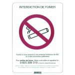 SIGNALETIQUE INTERDICTION DE FUMER + DECRET