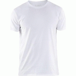 T-SHIRT STRETCH BLANC TAILLE XL - BLAKLADER