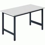TABLE TRAVAIL TPL PLT MÉLA GRIS CLAIR L1500 7016 ANTHRACITE - SOFAME