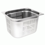 BAC GASTRONORME PERFORÉ ECO GN 1/2 VOGUE EN INOX - 200 MM