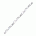 BAGUETTE RELIURE ANNEAUX PLASTIQUE PAVO 10 MM BLANCHE - BOÎTE DE 100