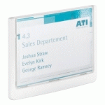 PLAQUE MURALE 13 X 17 CM CLICK SIGN DURABLE BLANCHE