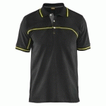 POLO BICOLORE NOIR/JAUNE FLUORESCENT TAILLE M - BLAKLADER