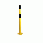 POTEAU DE PROTECTION ACIER NOIR/JAUNE À FIXER Ø90 MM - VISO