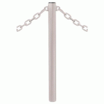 POTELET PROVINCE Ø76 MM CHAINES 2 ANNEAUX INOX GRIS 7044 - PROCITY