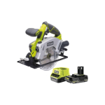 RYOBI - PACK SCIE CIRCULAIRE RWSL1801M - 18V ONE+ - 1 BATTERIE 2.0AH - 1 CHARGEUR RAPIDE
