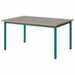TABLE MALIBU 120X80 T3 4P STRA ALAISÉ BÉTON F186/BLEU 5018