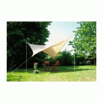 VOILE D'OMBRAGE CARRÉ FLORIDA BEIGE - 360X360CM + ACCESSOIRES CONFORTEX