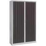 ARMOIRE MÉTAL CLASSTOUT COLOR - A RIDEAUX - L. 120 X H. 198 CM - CORPS ALUMINIUM  - RIDEAUX ANTHRACITE