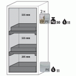 ARMOIRE SÉCURITÉ S-PEGASUS-90 S90.129.060.WDAC GRIS CLAIR - ASECOS