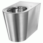 CUVETTE WC À POSER S21 P - ALIMENTATION HORIZONTALE - INOX 304 SATINÉ DELABIE