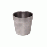 LOT DE 12 - GOBELET EN ACIER INOXYDABLE Ø7 CM, 18 CL