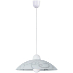 PENDANT LA LUMIÈRE BLANCHE EN VERRE PLASTIQUE DÉFILEMENT / TRANSPARENT Ø30CM H: 90 CM