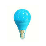 TRADE SHOP TRAESIO - AMPOULE LED LAMPE E14 4W 60 LUMENS GLOBE E14 COLORÉ LUMIÈRE BLEUE