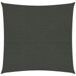 VIDAXL - VOILE D'OMBRAGE 160 G/M² ANTHRACITE 3X3 M PEHD