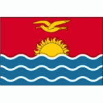 DRAPEAU KIRIBATI : DIMENSIONS - 60 X 90 CM