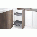 ÉTAGÈRE POUR COLONNE DE CUISINE DISPENSA 90° - ARENA PURE ANTHRACITE 300 MM KESSEBÖHMER