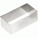 LOT DE 2 - NONNETTE INOX RECTANGULAIRE 11X2.5X3 CM