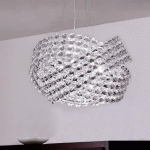 MARCHETTI SUSPENSION EN CRISTAL DIAMANTE Ø 40 CM