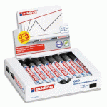 PACK DE 17 MARQUEURS EFFAÇABLES EDDING E-660 POINTE OGIVE 1,5 NOIR + 3 OFFERTS