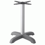 PIED DE TABLE TIFFANY HAUTEUR 73 CM 4 BRANCHES - GRIS - S-CAB