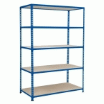 RAYONNAGE RAPID 2 1830X1220X455-5 NIVEAUX-AGGLOMÉRÉS-RAL5019