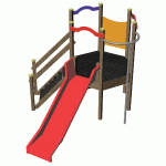 STRUCTURE DE JEU REMPART FIXATION PLATINES - MANUTAN COLLECTIVITÉS