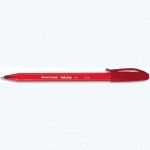 STYLO BILLE PAPERMATE INKJOY 100 - A CAPUCHON - POINTE MOYENNE - ENCRE ULV ROUGE