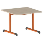 TABLE BANDANA 80 X 80 CM FIXE T3 STRAT ÉRABLE PAPAYE 2011 - MOBIDECOR