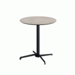 TABLE DE BISTROT PLIABLE X CROSS MOONSTONE Ø70 CM - VEBA